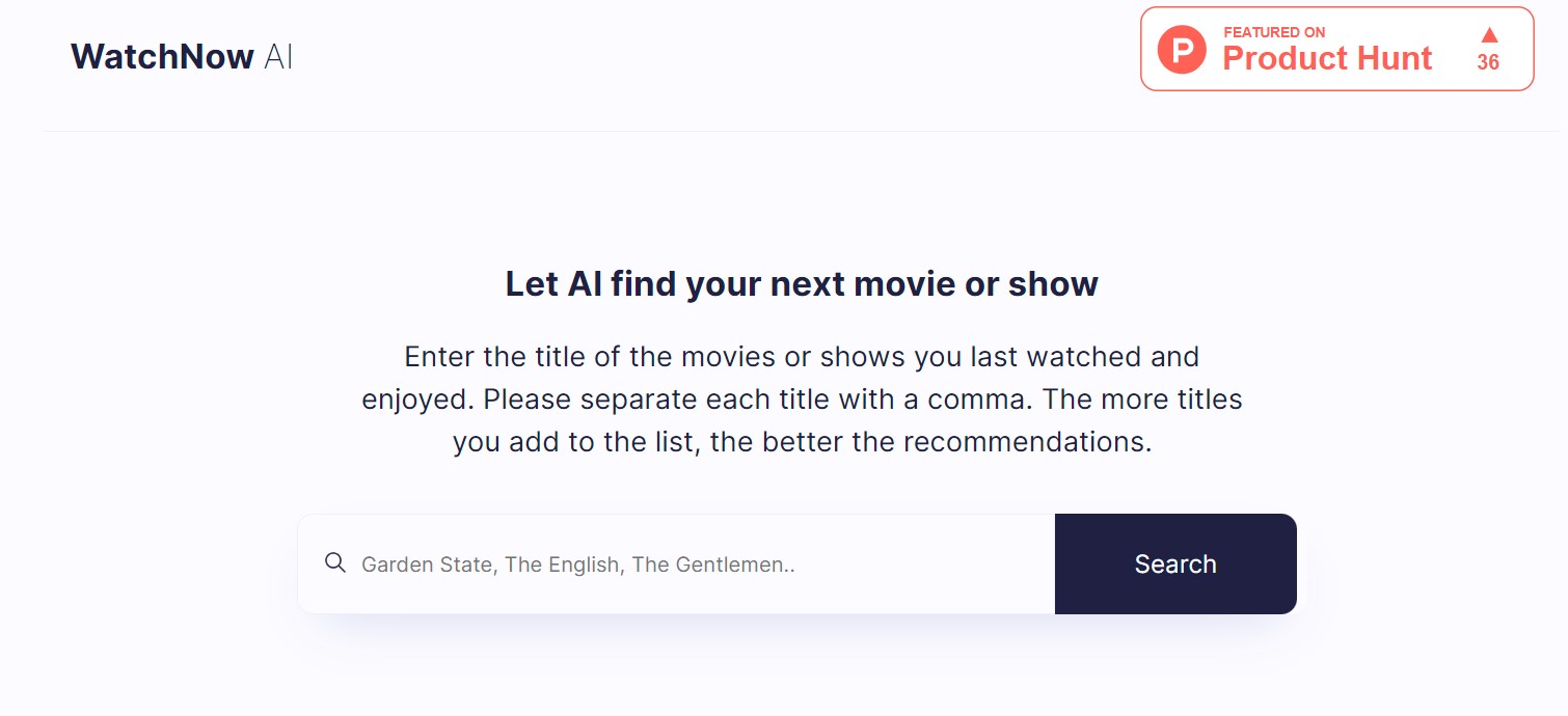 WatchNow AI WatchNow AI