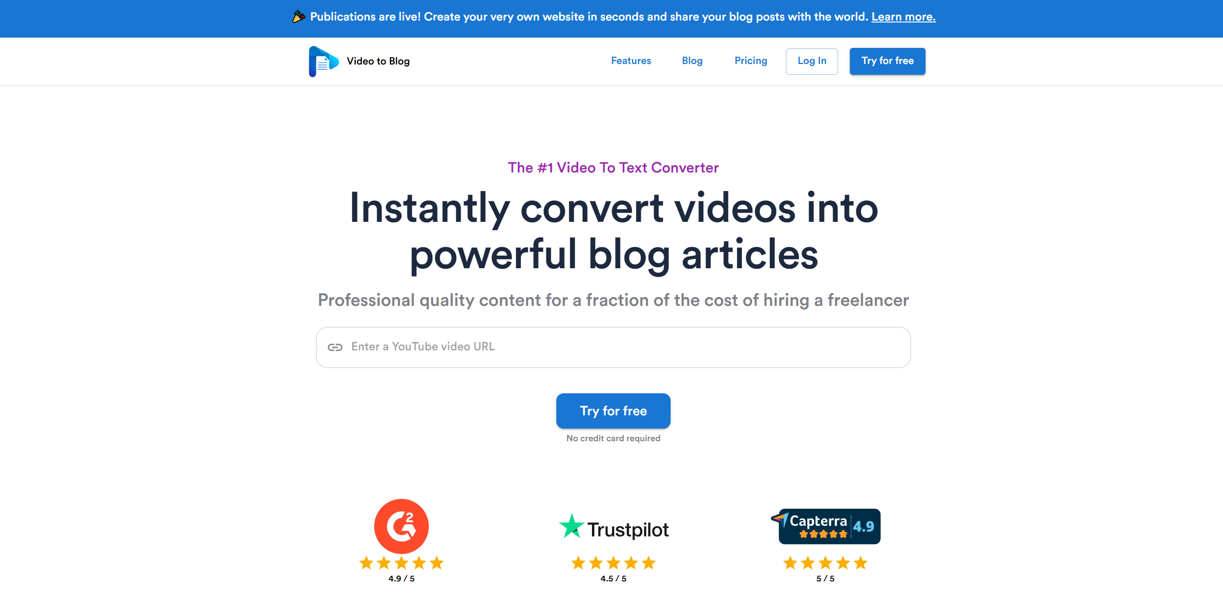 Video to Blog